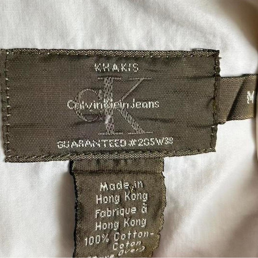 Vintage Calvin Klein Jeans Cream Utility Jacket - Picture 4 of 5